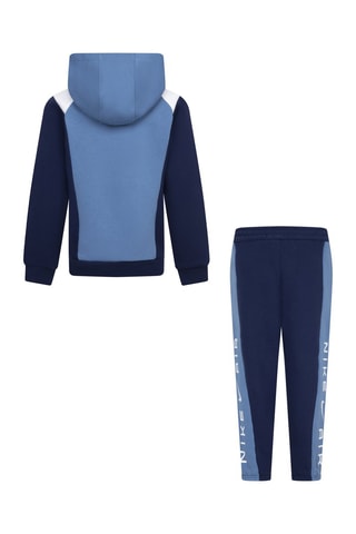 Sweat à capuche et pantalon - Nike - Blanc et bleu
