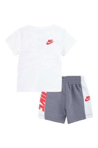 Tshirt et short - Blanc, rouge et gris