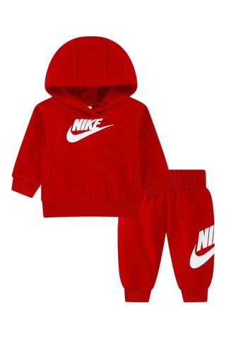 Sweat à capuche et pantalon - Blanc et rouge