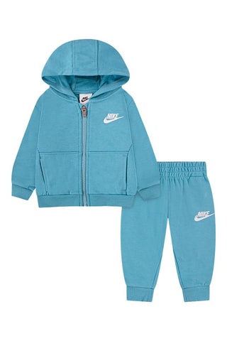 Sweat à capuche et pantalon - Blanc et bleu