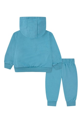Sweat à capuche et pantalon - Blanc et bleu