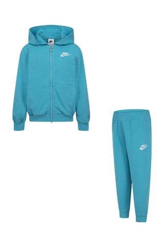 Sweat à capuche et pantalon - Blanc et bleu