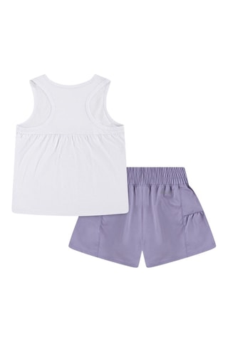 Débardeur et short - Blanc et violet