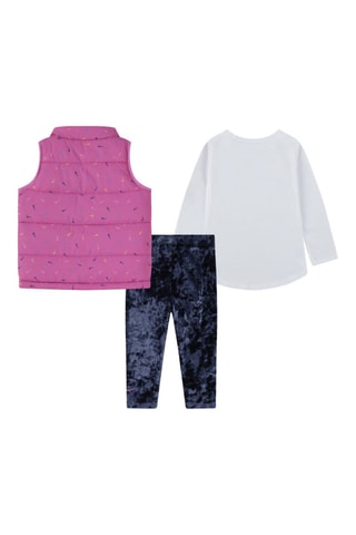 Ensemble 3 pièces Nkg Swooshfetti - Nike - Blanc, jaune et rose