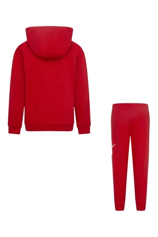 Sweat à capuche et pantalon - Blanc et rouge