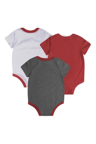 3 bodys - Nike - Blanc, noir, rouge et gris