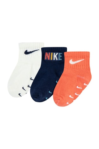 3 paires de chaussettes - Nike - Bleu et jaune