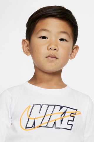 T-shirt - Nike - Blanc, bleu et orange