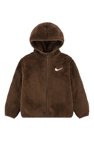 Sweat à capuche - Blanc et marron