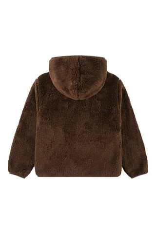 Sweat à capuche - Blanc et marron