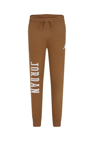 Pantalon molletonné - Blanc et marron