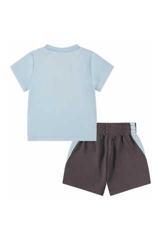 Tshirt et short - Noir, bleu, orange et gris