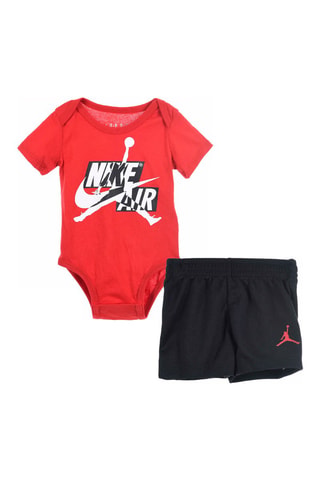 Body et short - Nike - Blanc, noir et rouge