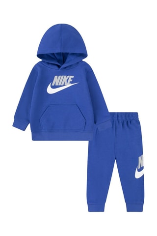 Sweat à capuche et jogging - Blanc et bleu