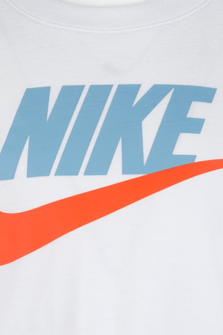 T-shirt - Blanc, bleu et orange
