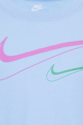 Tshirt Swoosh Boxy - Bleu