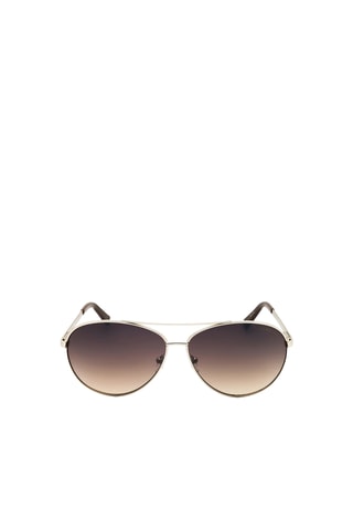Occhiali da sole unisex - Lenti a specchio - Categoria 3 - Kenneth Cole New York - Dorato e marrone