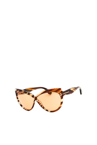 Occhiali da sole - Categoria 3 - Donna - Tom Ford - Marrone e giallo