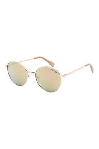 Occhiali da sole donna - Lenti a specchio - Categoria 3 - Kenneth Cole - Dorato, marrone e rosa