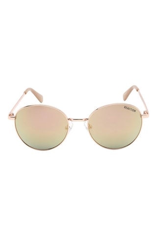 Occhiali da sole donna - Lenti a specchio - Categoria 3 - Kenneth Cole - Dorato, marrone e rosa