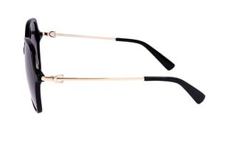 Occhiali da sole donna - Categoria 2 - Longchamp - Dorato, grigio e nero