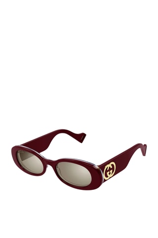 Occhiali da sole donna - Lenti a specchio - Categoria 3 - Gucci - Rosso