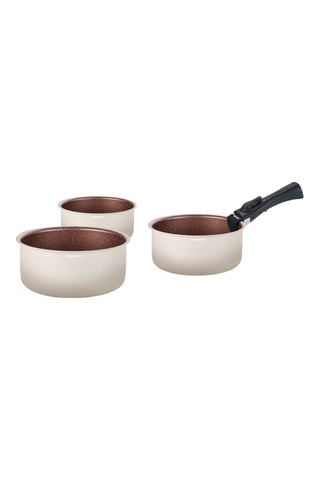 3 casseruole e 1 manico amovibile 16/18/20 cm 