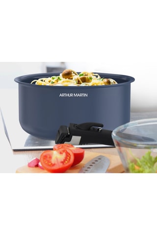 3 casseruole e 1 manico amovibile - 16/18/20 cm