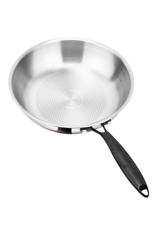 Padella fonda in acciaio inossidabile con coperchio - 26 cm