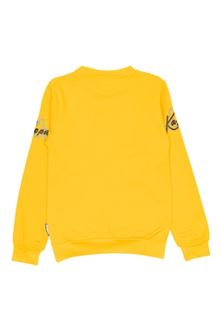 Conjunto sweat e calças de treino - Preto e amarelo