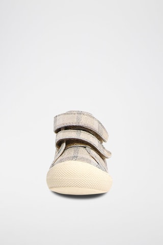 Sapatilhas em nobuck - Creme - Bege