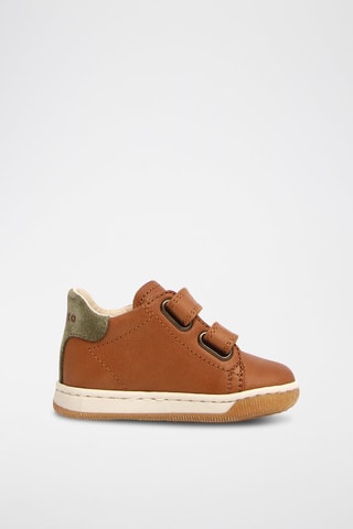 Sapatilhas em couro - Camel