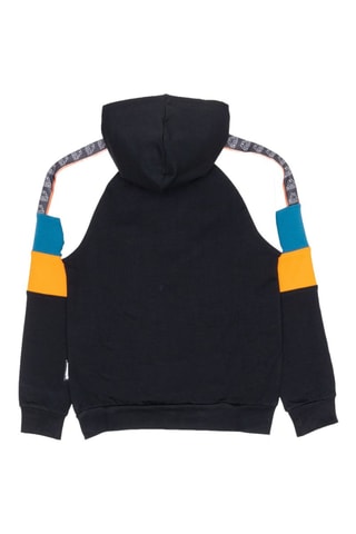 Conjunto sweat com capuz e calças de treino - Preto e laranja
