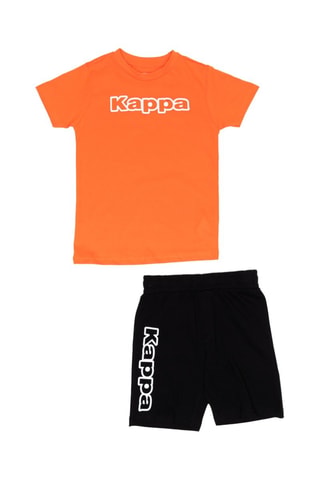 Camiseta - Blanco, negro y naranja