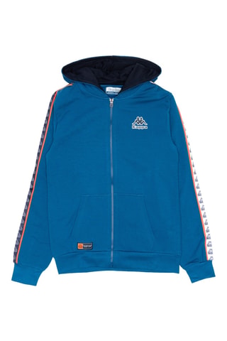 Conjunto sweat com capuz e calças de treino - Preto e azul