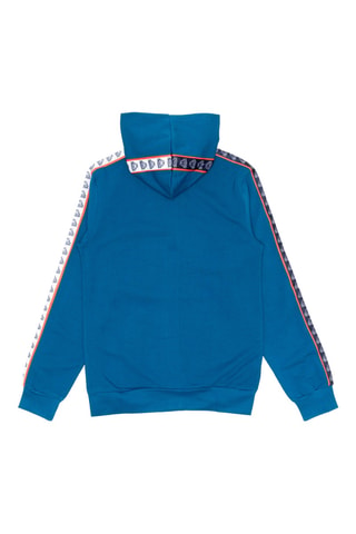 Conjunto sweat com capuz e calças de treino - Preto e azul