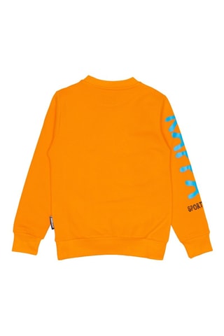 Conjunto sweat e calças de treino - Preto e laranja