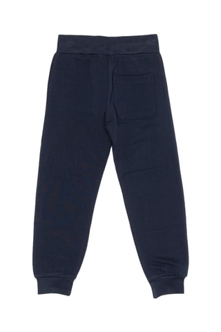 Conjunto sweat com capuz e calças de treino - Azul e laranja