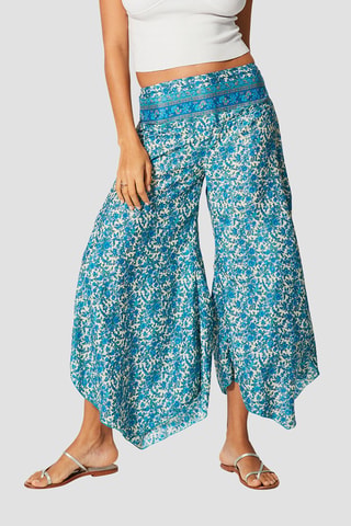 Pantaloni - Beige e blu