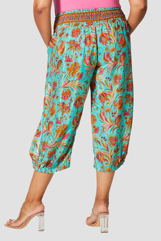 Pantaloni - Blu, verde, arancione e rosa