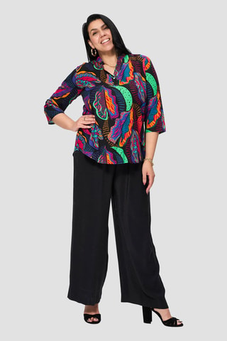 Blusa - Nero e blu