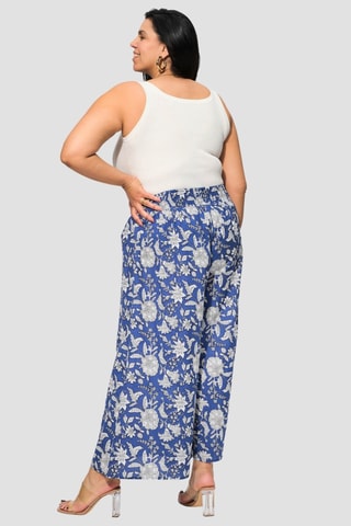Pantaloni svasati - Blu