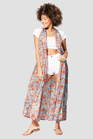 Kimono - Arancione e rosa