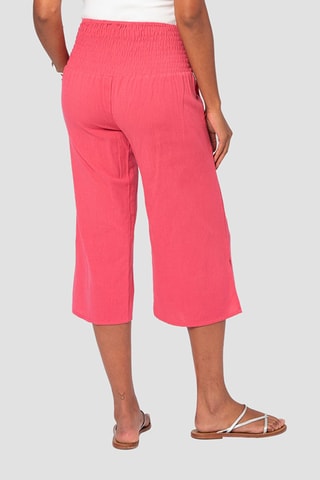 Pantaloni capri in lino