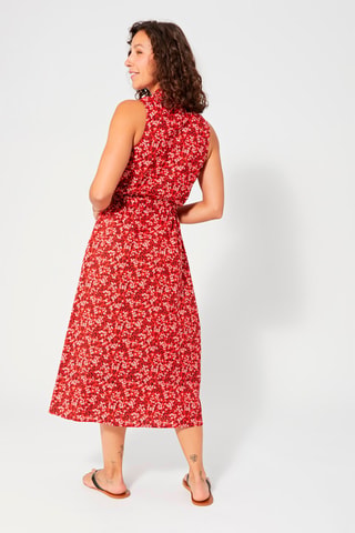 Abito a camicia - Bianco, nero e rosso