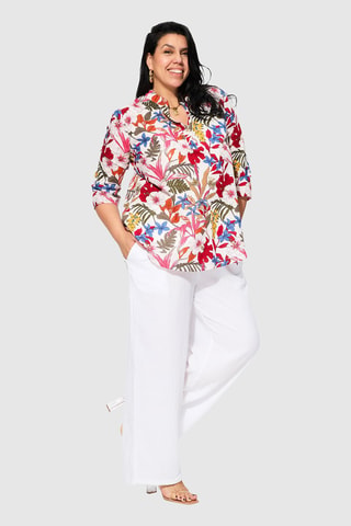 Blusa - Blu, rosa e verde