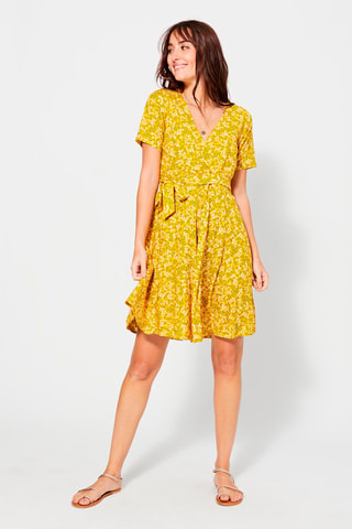 Abito a campana - Bianco, verde, giallo e rosa