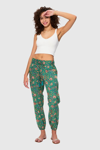 Pantaloni - Rosso, blu, verde e arancione