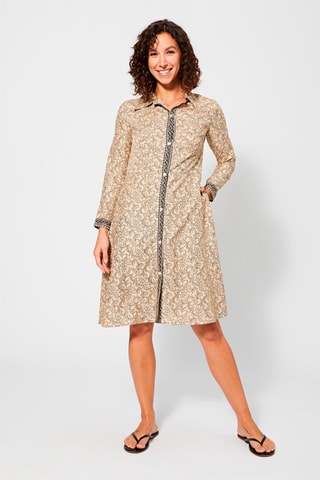 Abito a camicia - Nero e beige