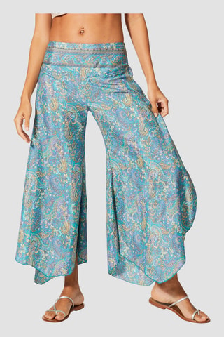 Pantaloni - Blu, grigio e ecrù